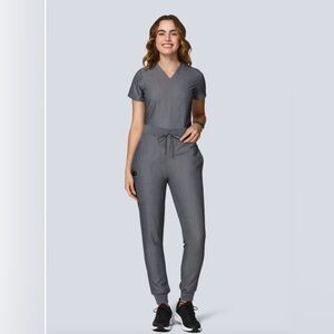 High Waisted Mandala Scrubs - Gray